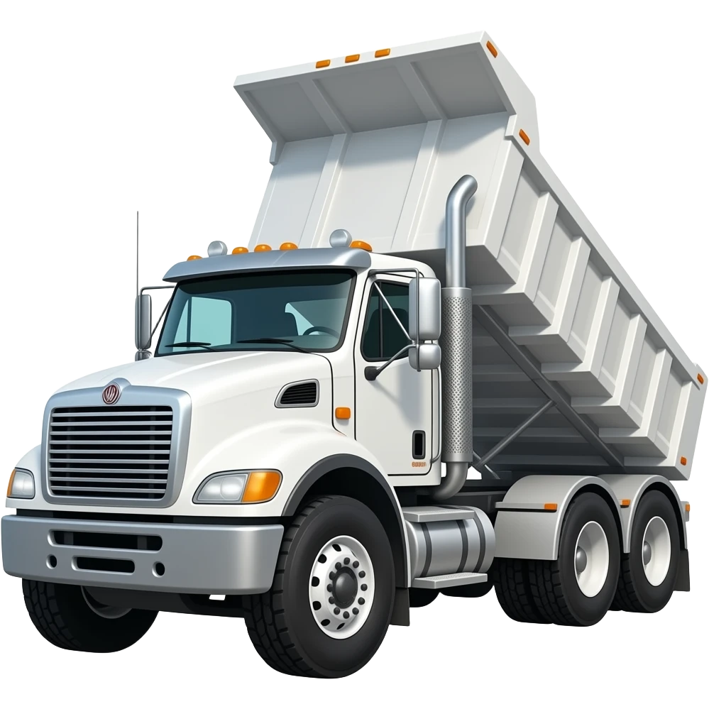 construction 12 roues avec benne basculante  blanc westernstar side-way emoji