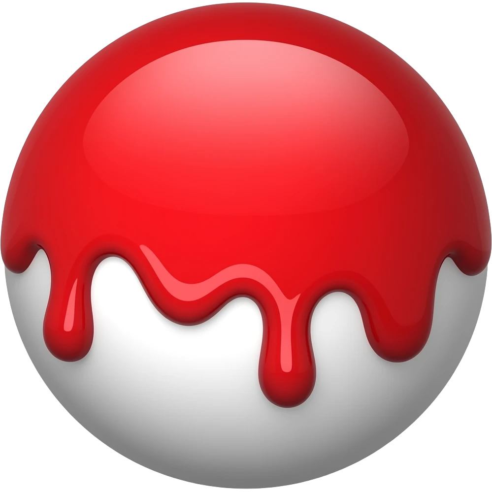 doused with red paint emoji