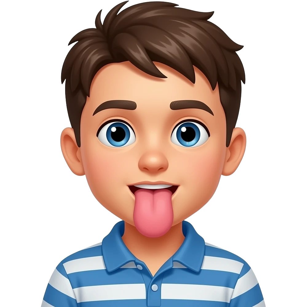 Boy sucking on a dick emoji