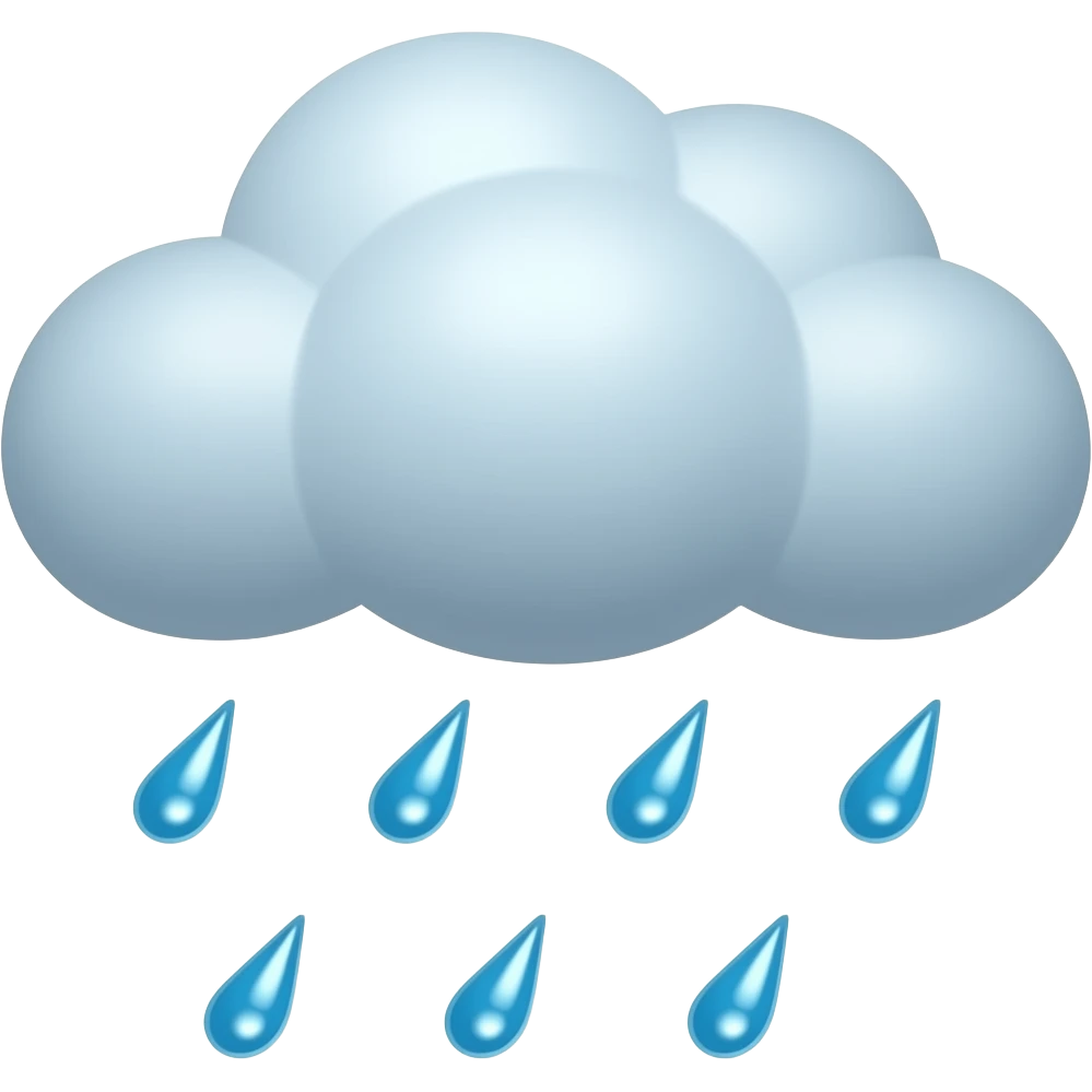 rain emoji