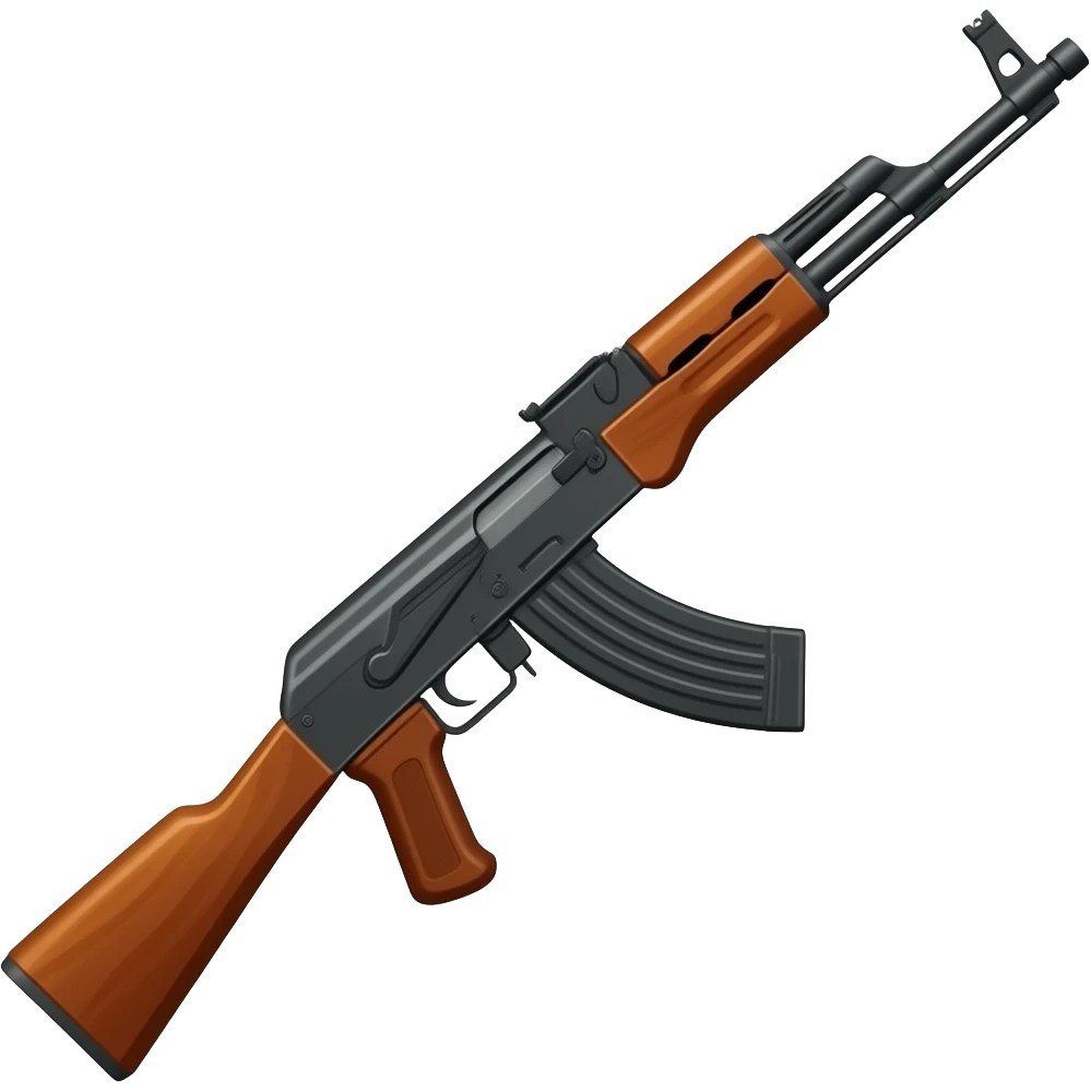 Met une AK 47 à la place de l’arme emoji