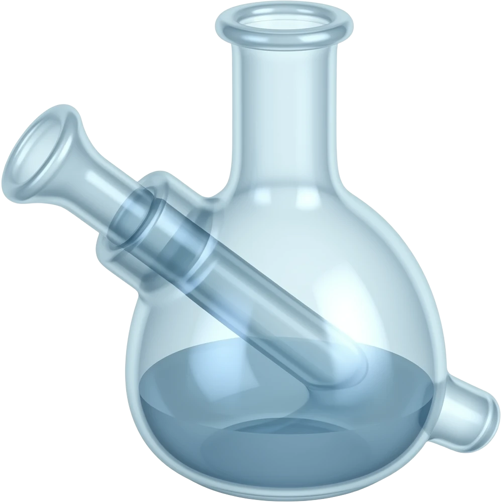 beaker bong with bowl piece ios emoji emoji