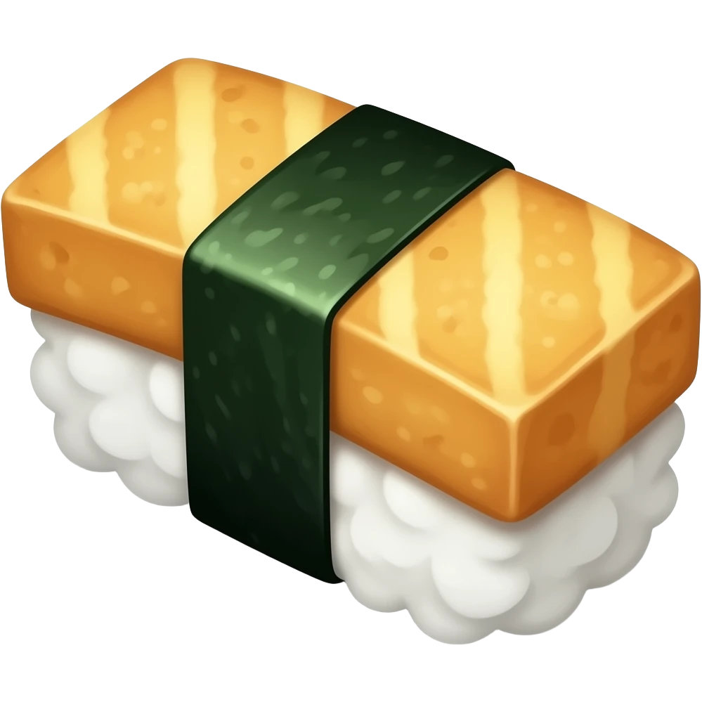 fried tofu roll sushi emoji