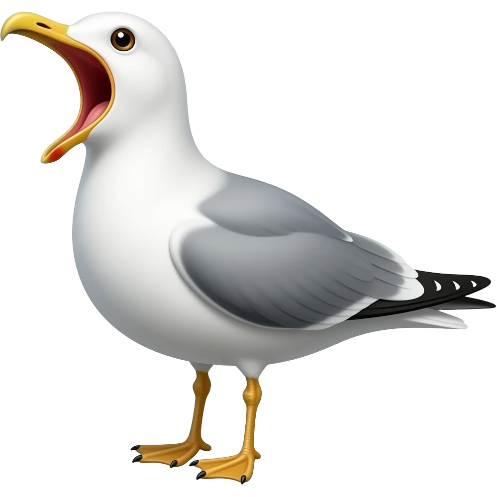 screaming seagull emoji