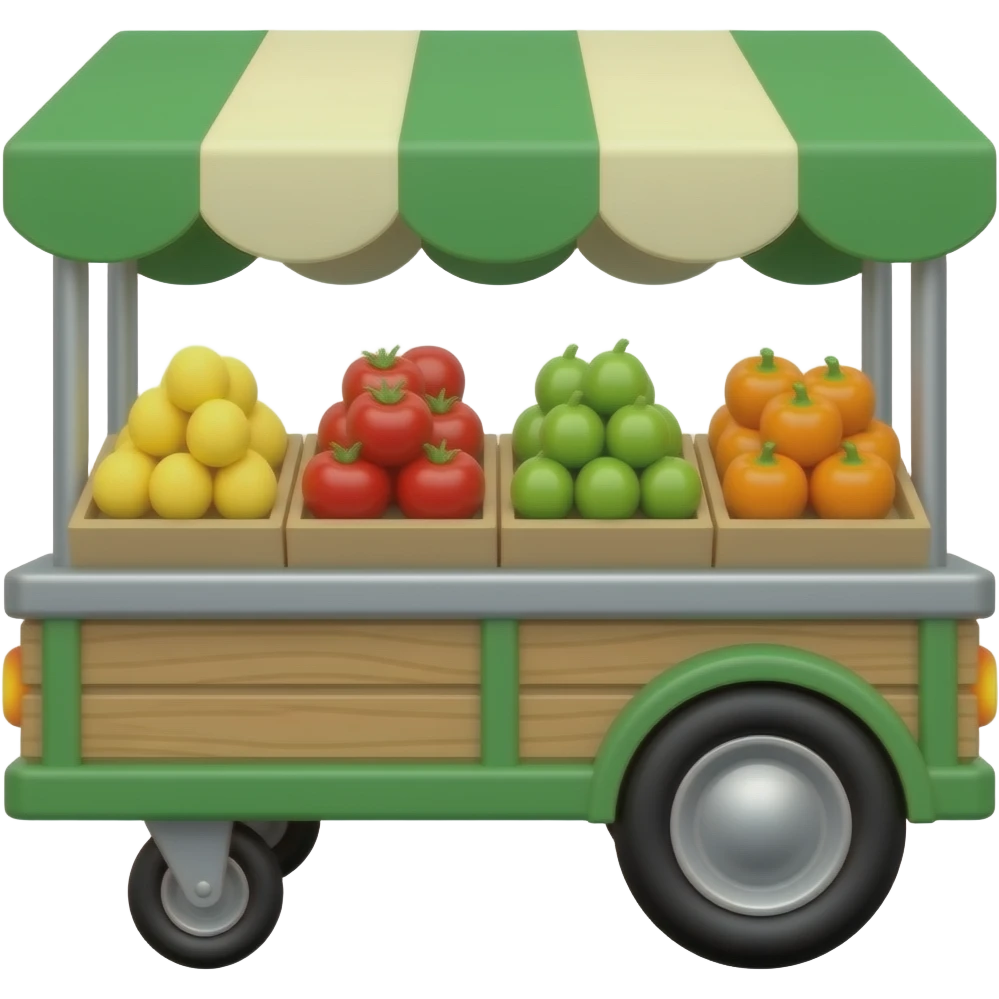 초록색 마켓 카트 emoji