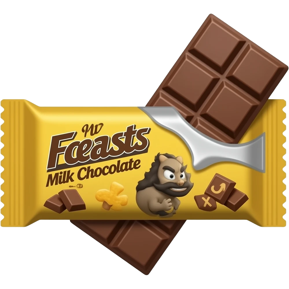 Feastables Mr Beast Barre de Chocolat au Lait emoji