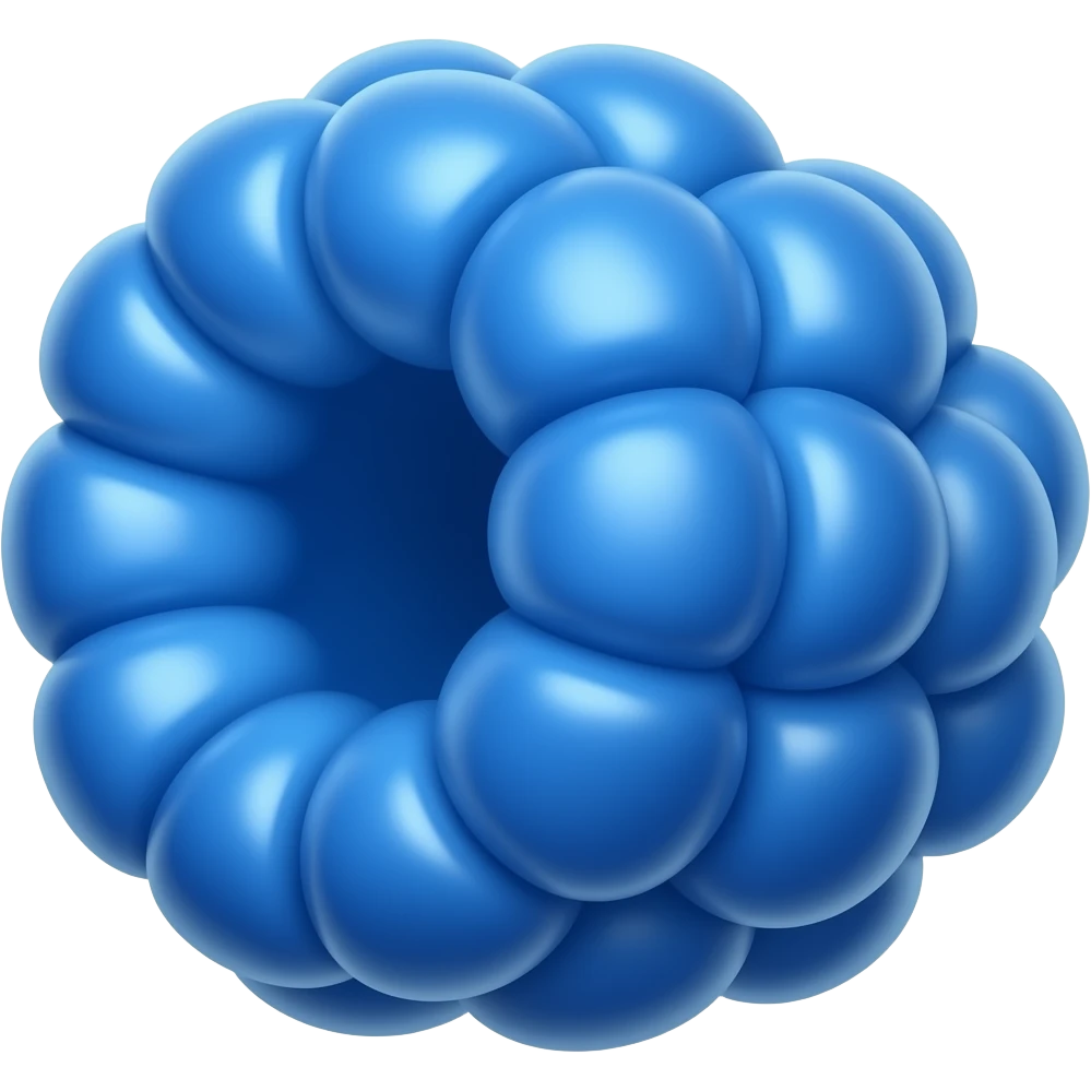 Blue raspberry emoji