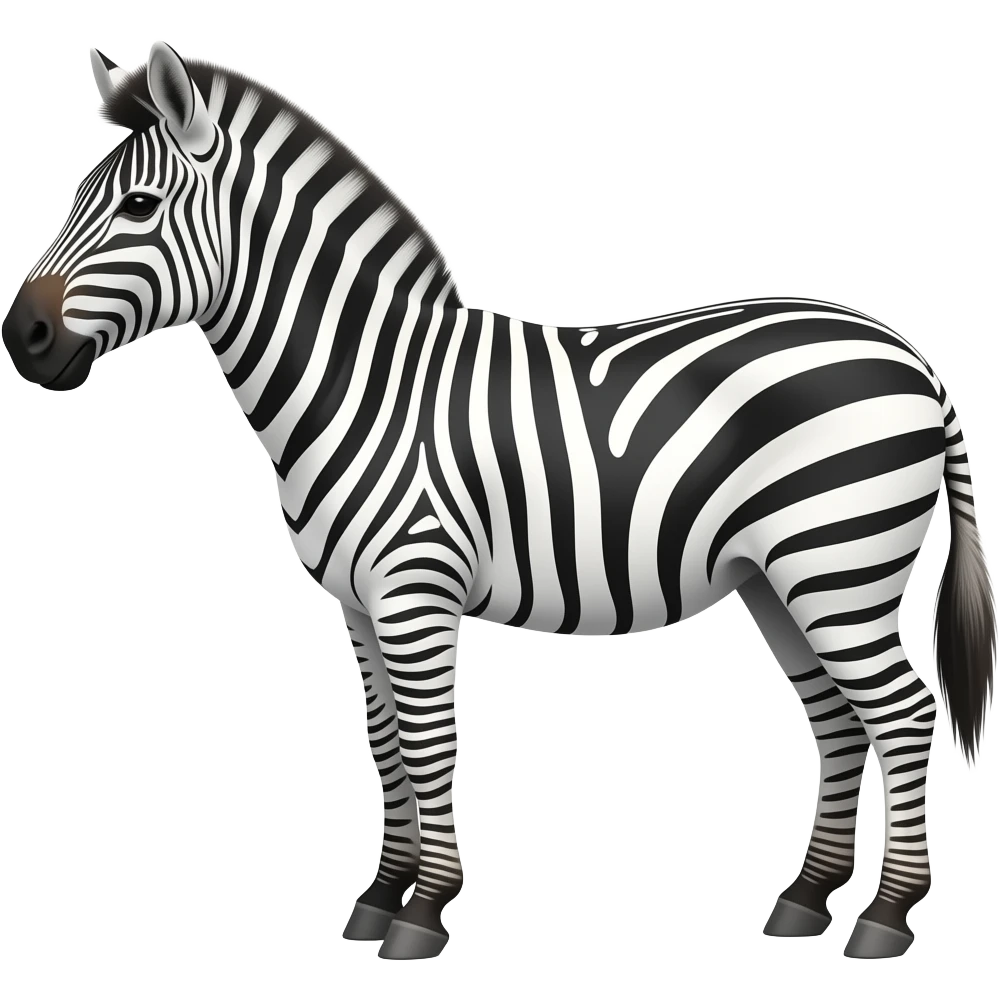 white zebra emoji