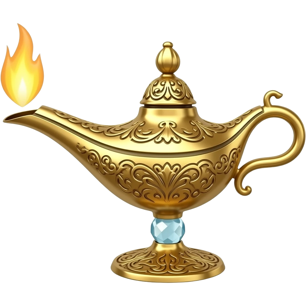 Disney-style Aladdin's Lamp emoji