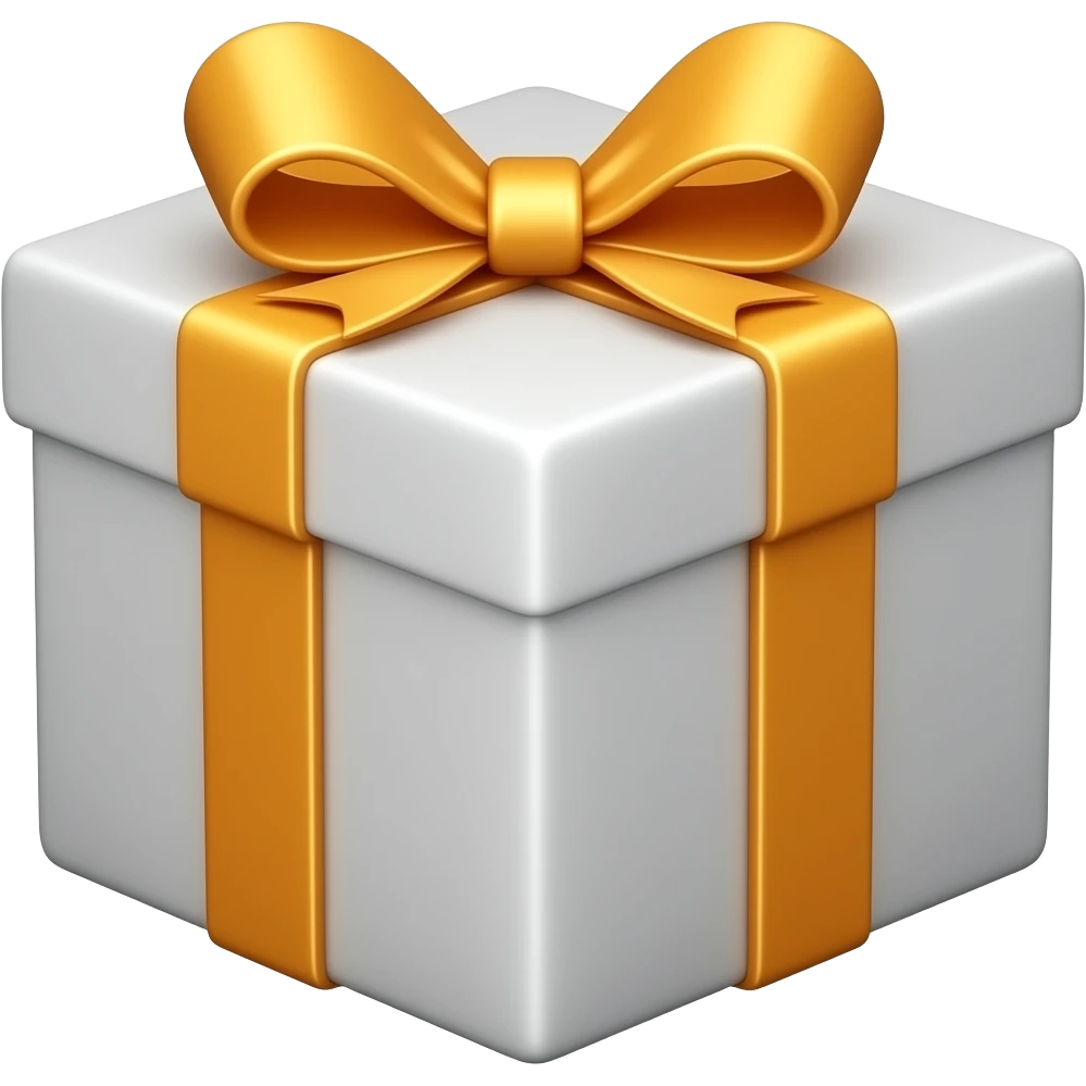 solid color gift box emoji