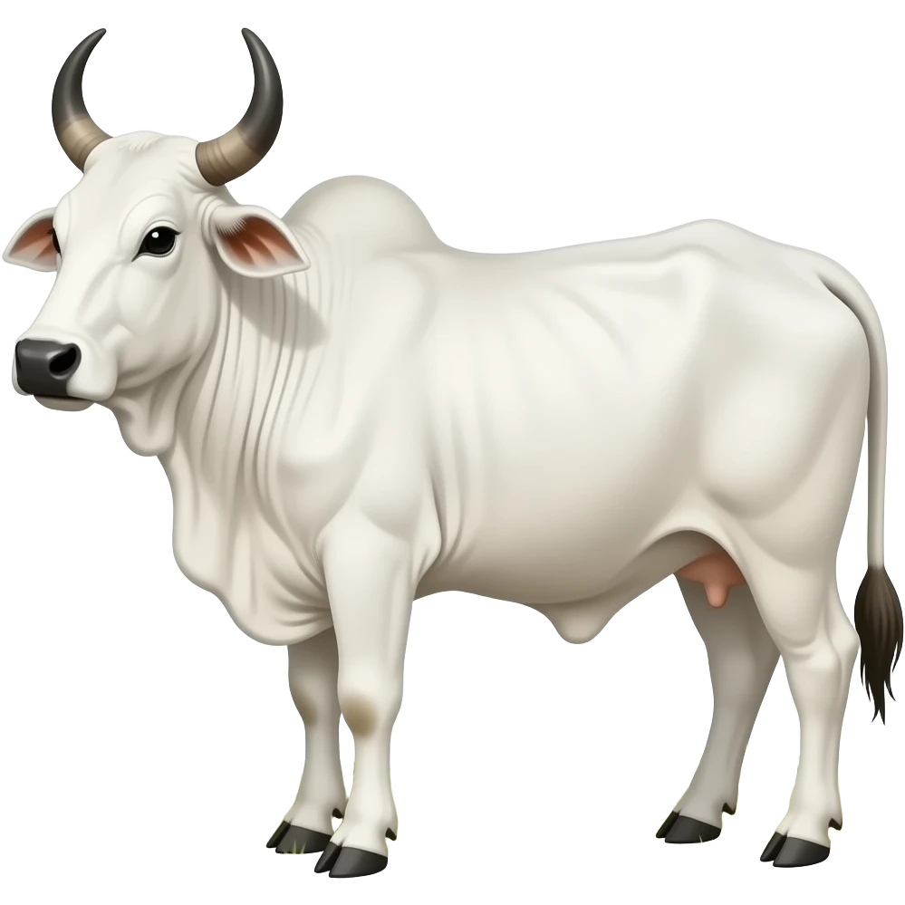 white zebu ox emoji