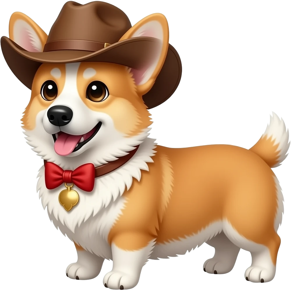 Cowboy corgi emoji