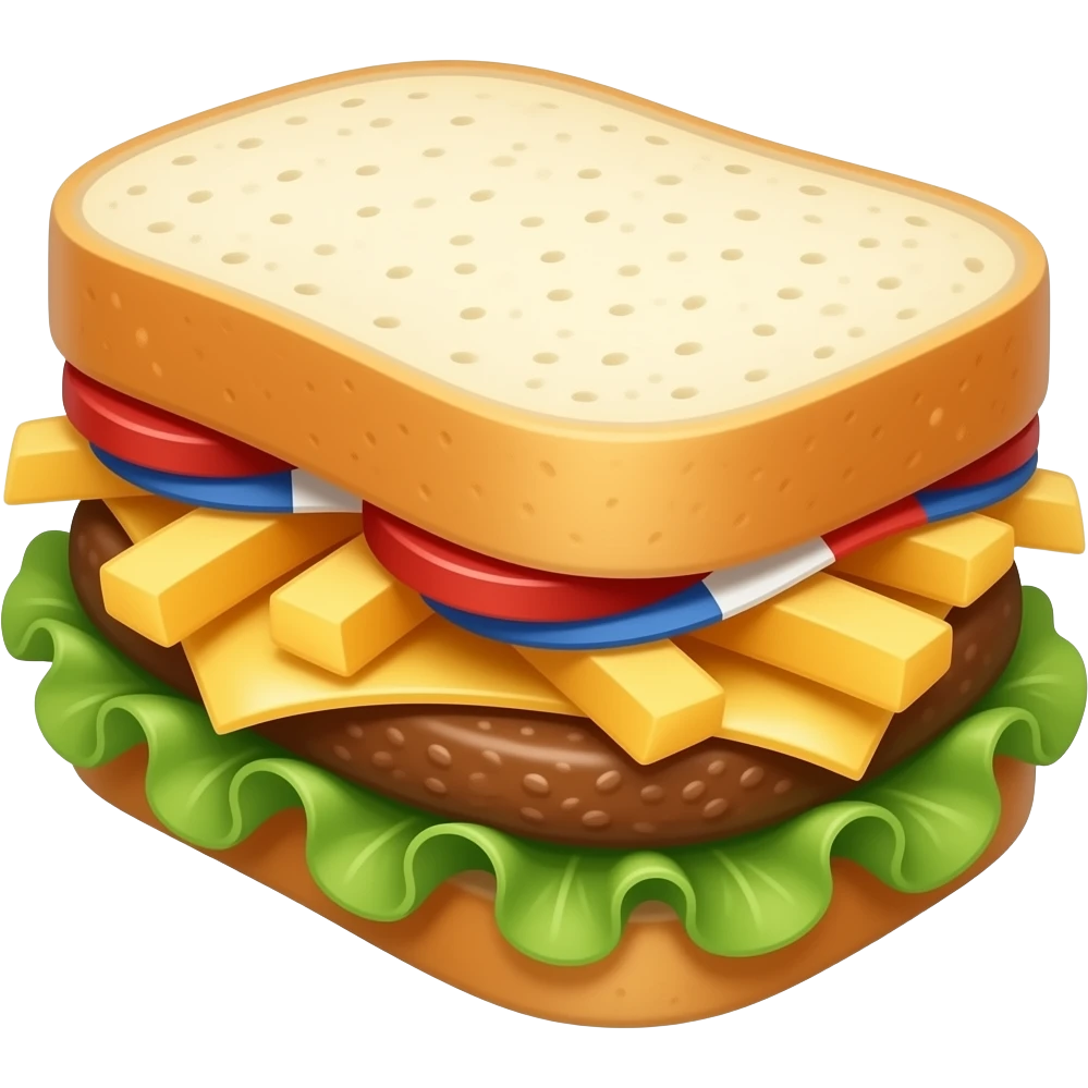 French Fries Sandwich emoji