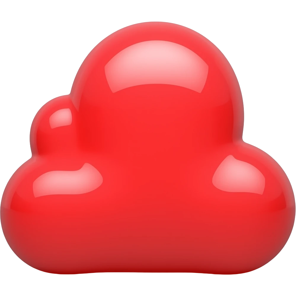 Red cloud emoji