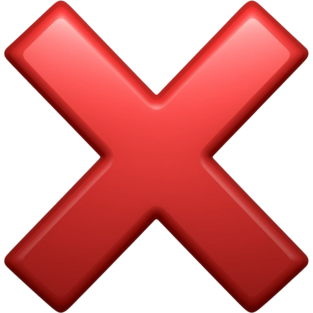 X red emoji