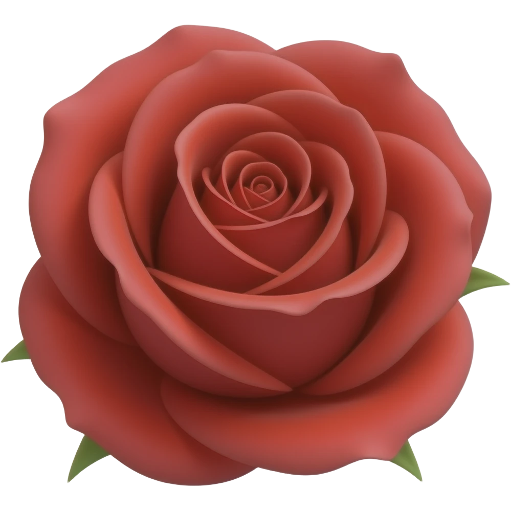 Red rose emoji