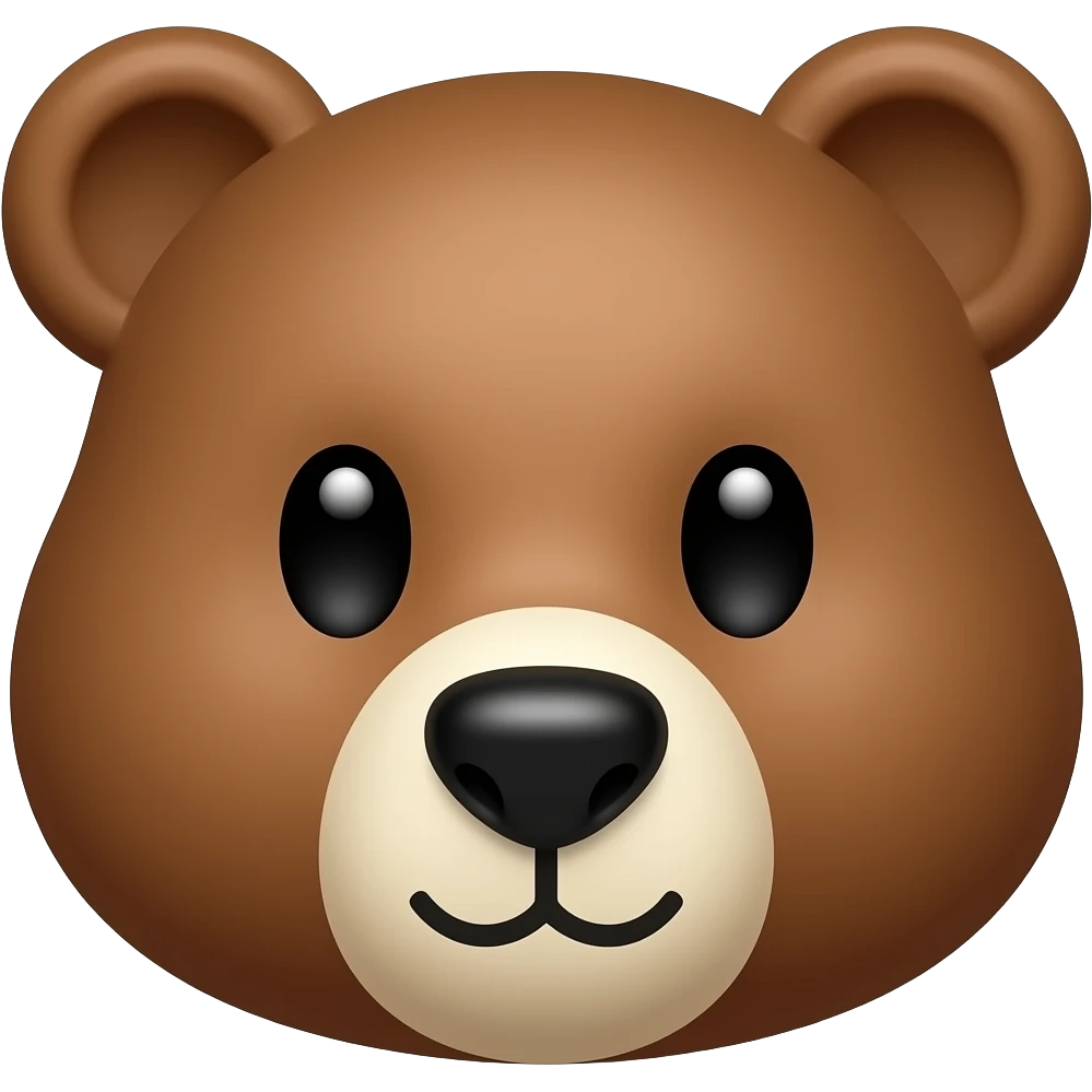 Bear face emoji