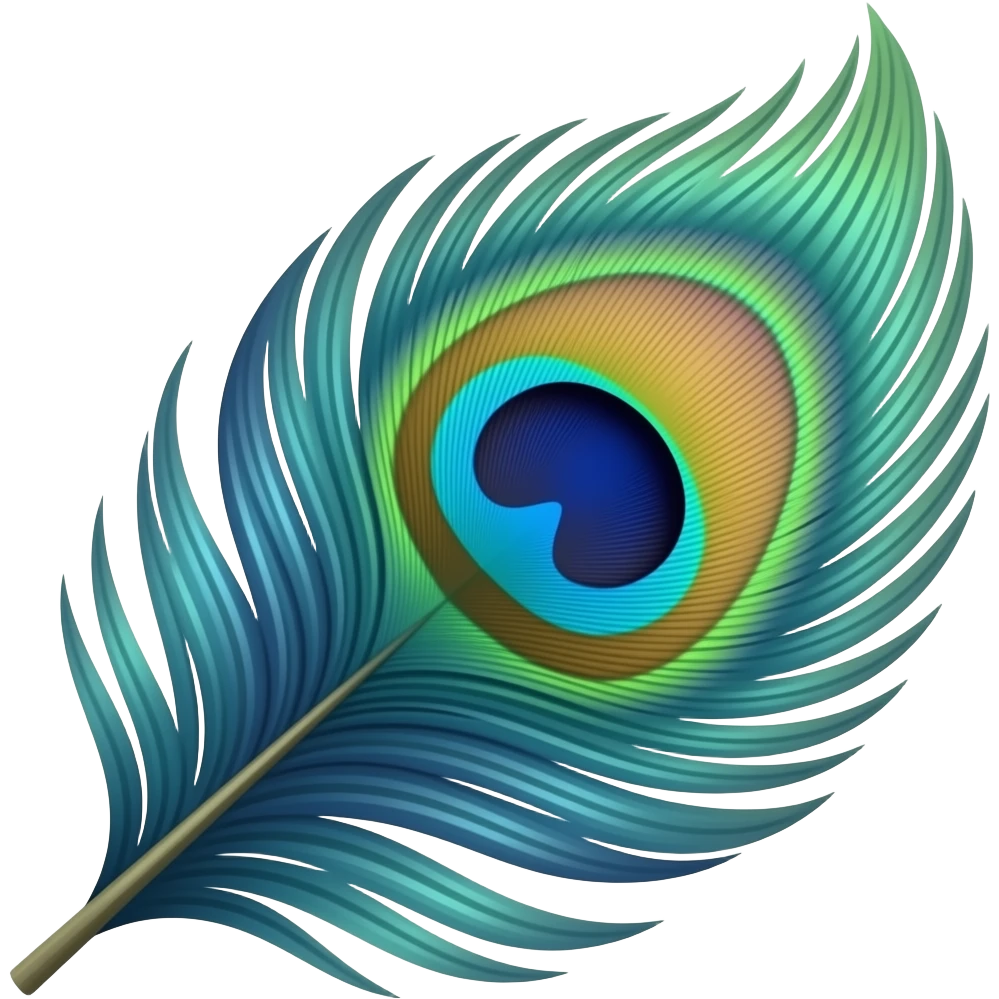 peacock feather emoji