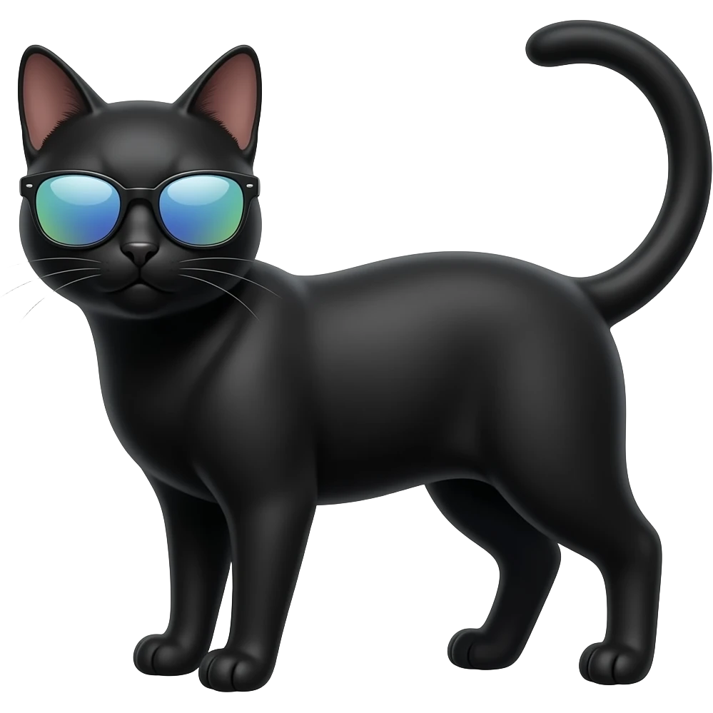Cat wearing sunglasses emoji