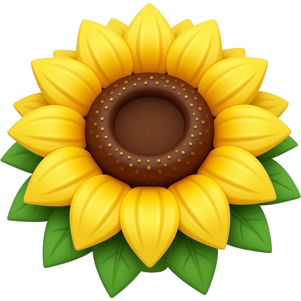 torta girasoli vista dall'alto emoji