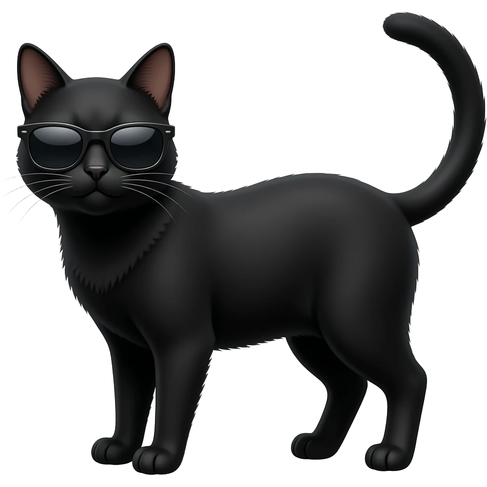 Cat wearing sunglasses emoji
