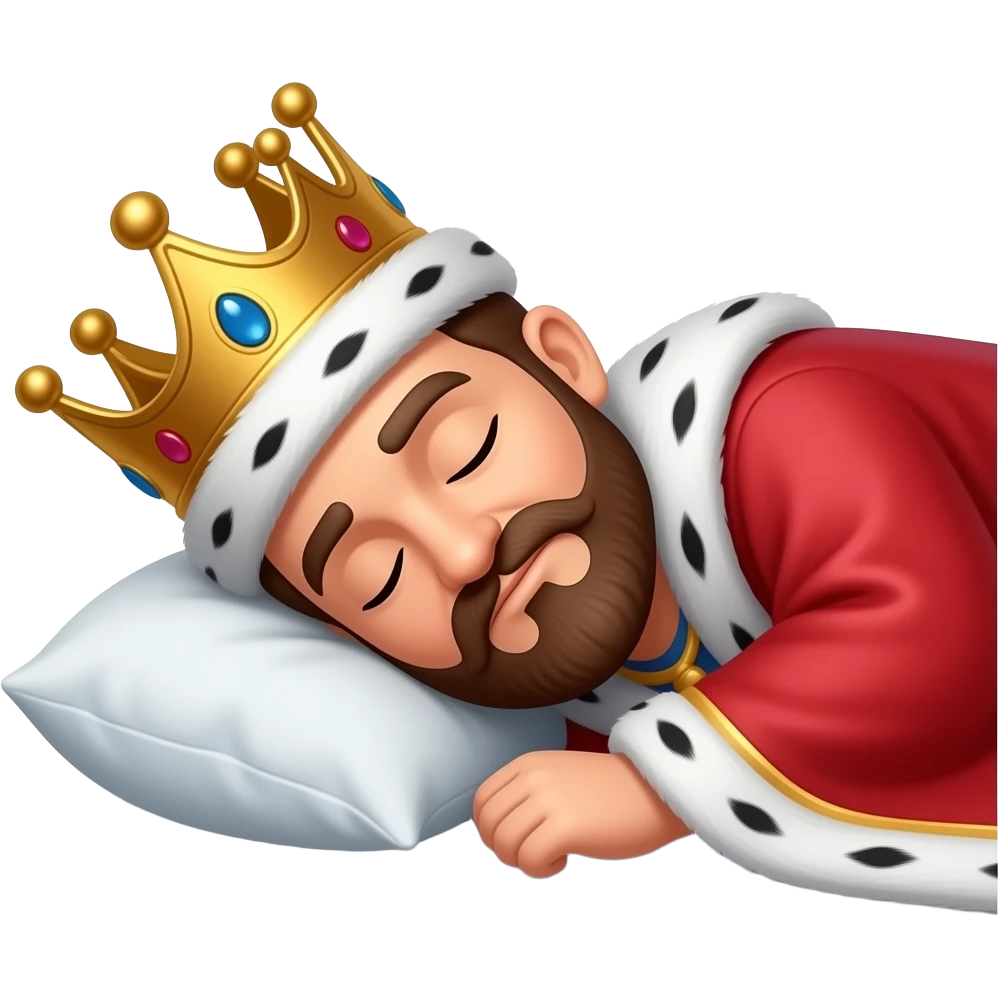 Король ложится спать emoji