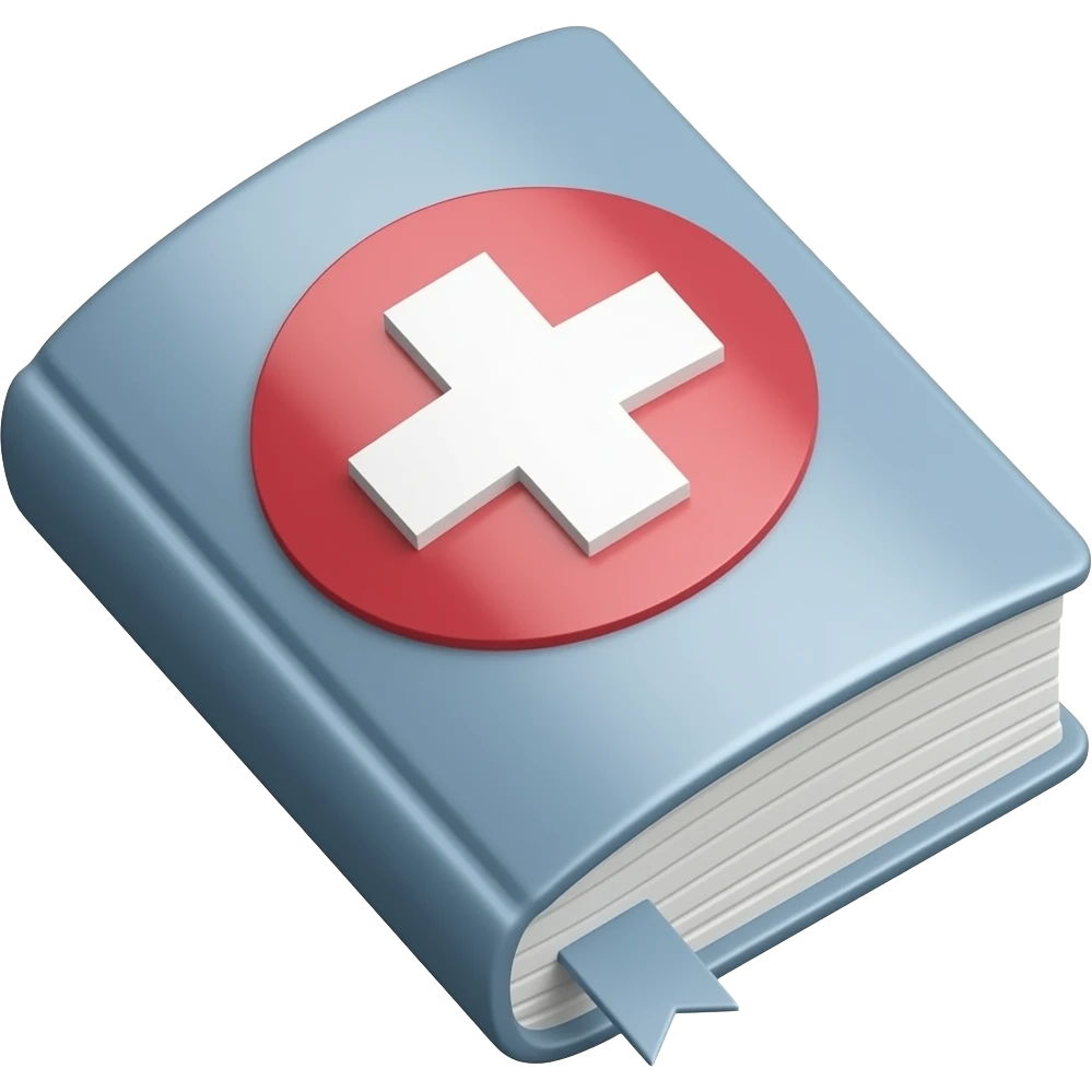medical book emoji