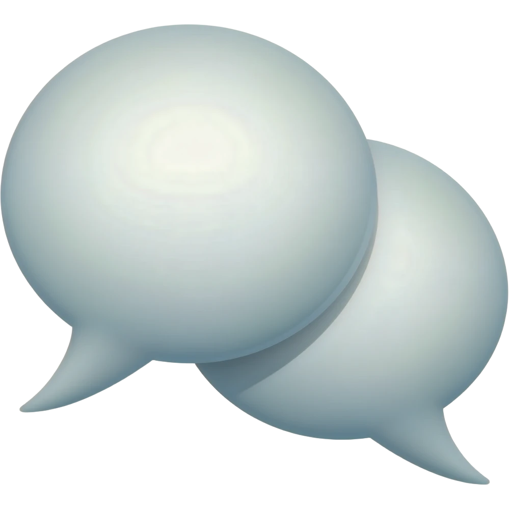 speach double bubble emoji