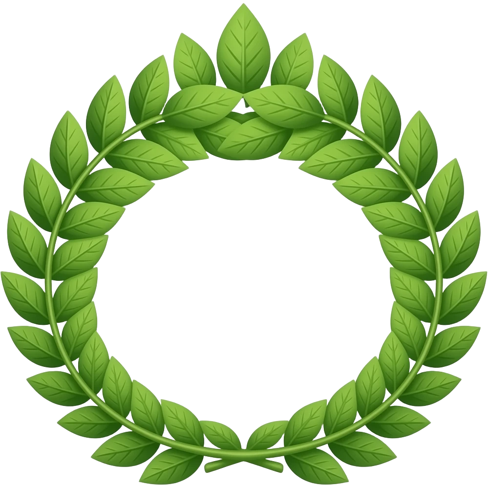 Leaf tiara emoji