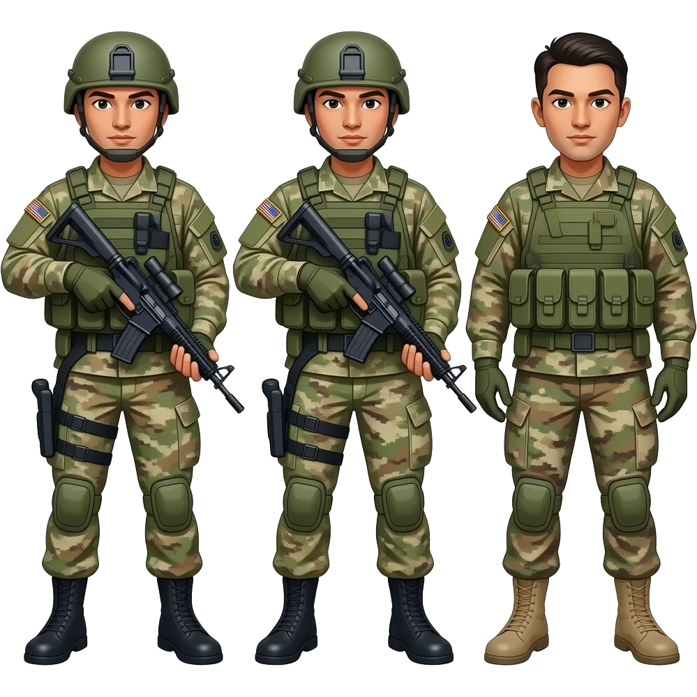 Silverado del Ejército Mexicano con soldados emoji