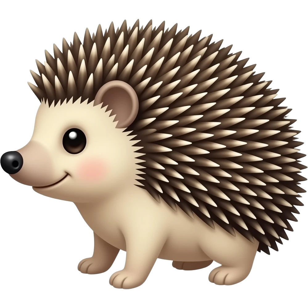Hedgehog and plane emoji