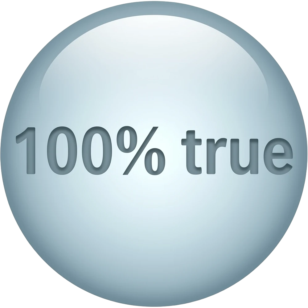100% true emoji