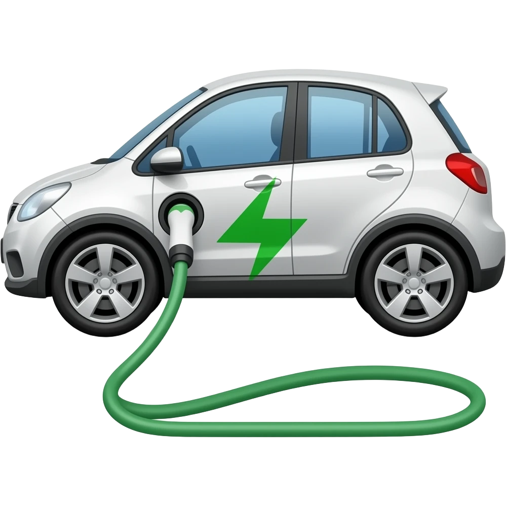 electric car charging no background emoji