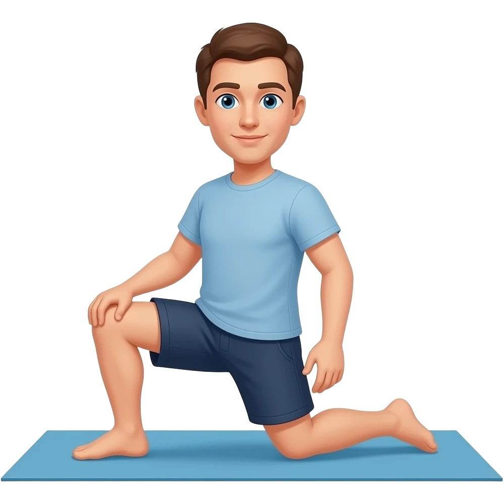 Coxa Perna flexionadas fisioterapia emoji