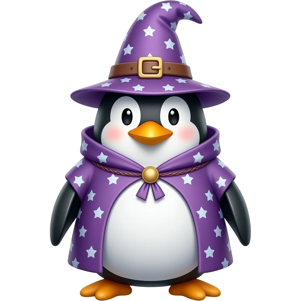 Penguin Wizard emoji