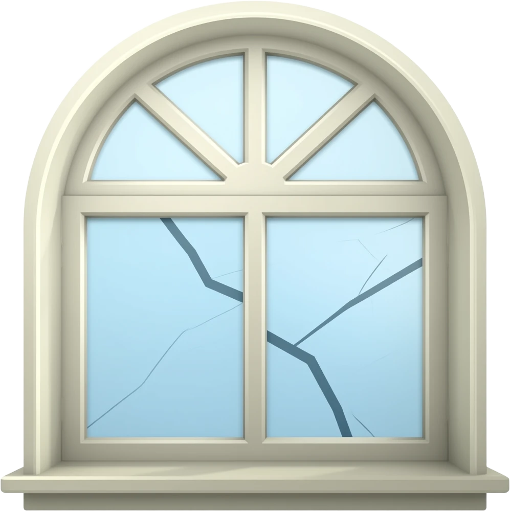 Window with cracks emoji