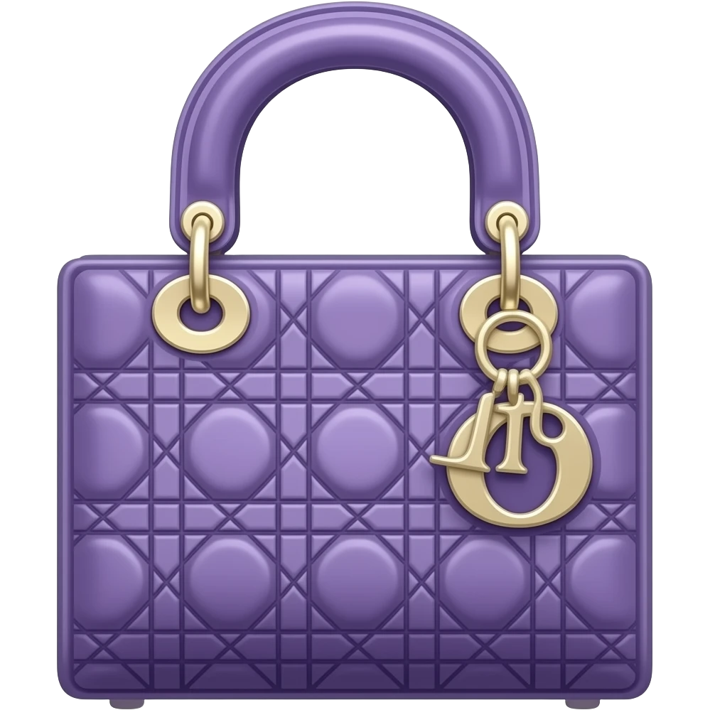violet dior bag emoji