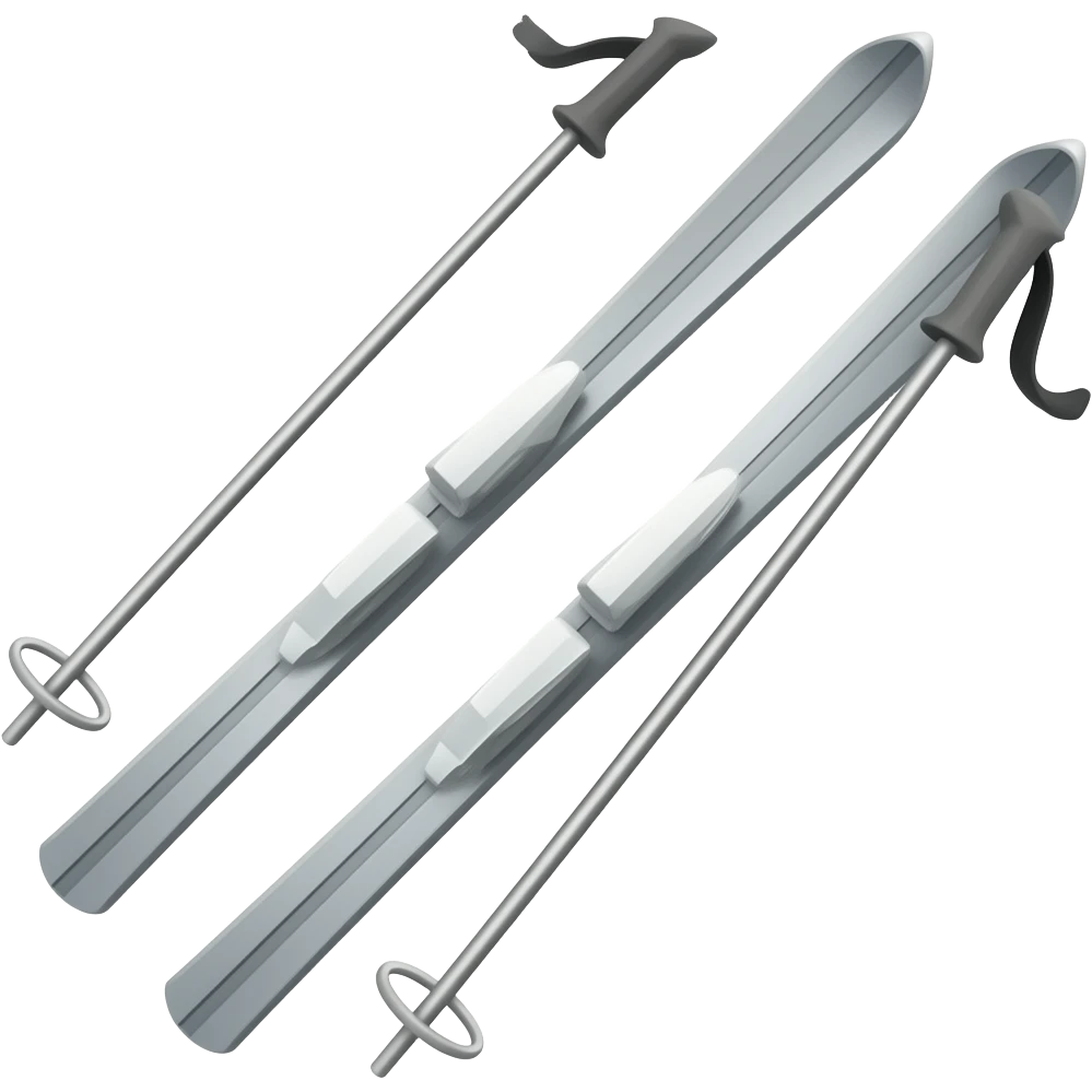 ski poles emoji