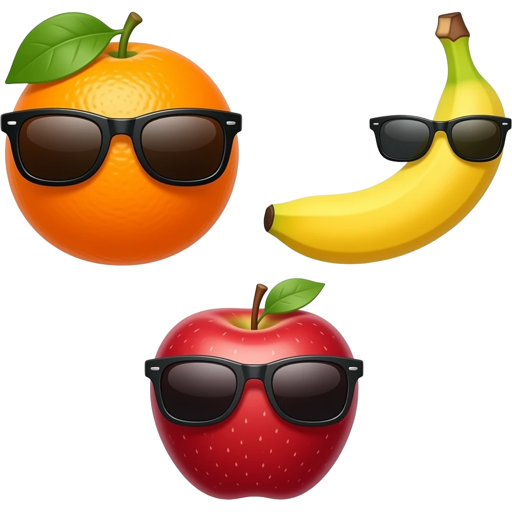 Fruits with Sunglasses emoji