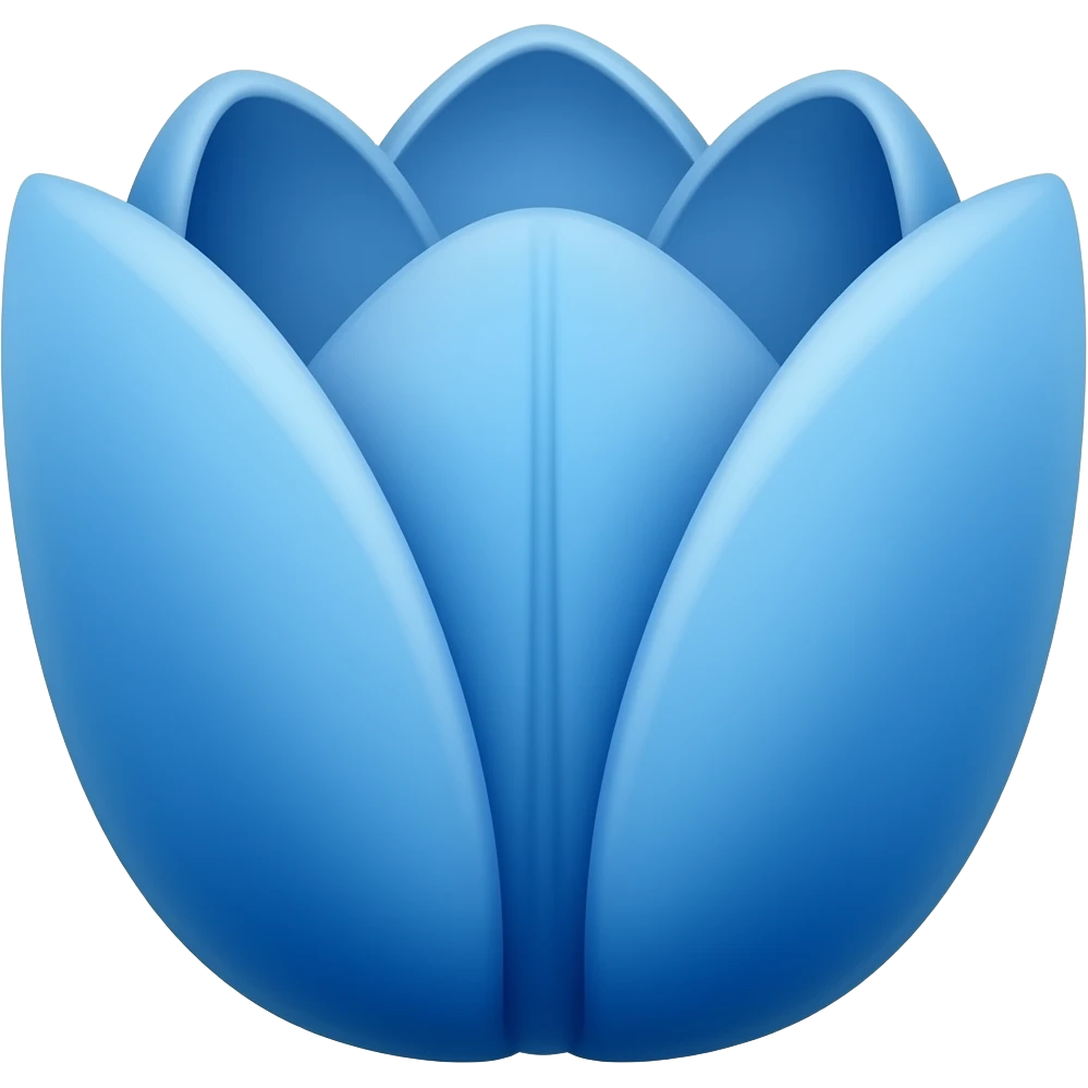 Tulipa azul emoji