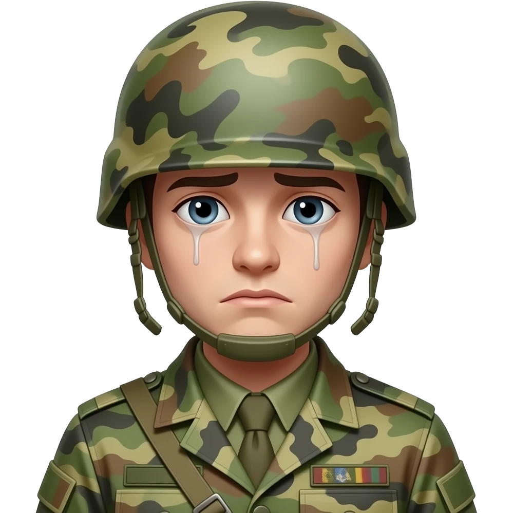 soldier sad emoji