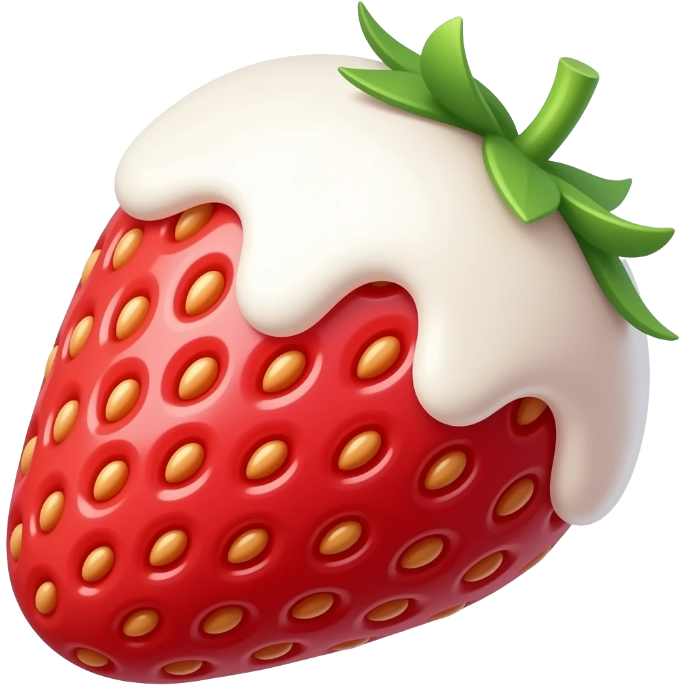 fresas con crema emoji