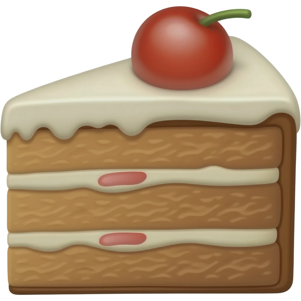 Cake slice brown emoji