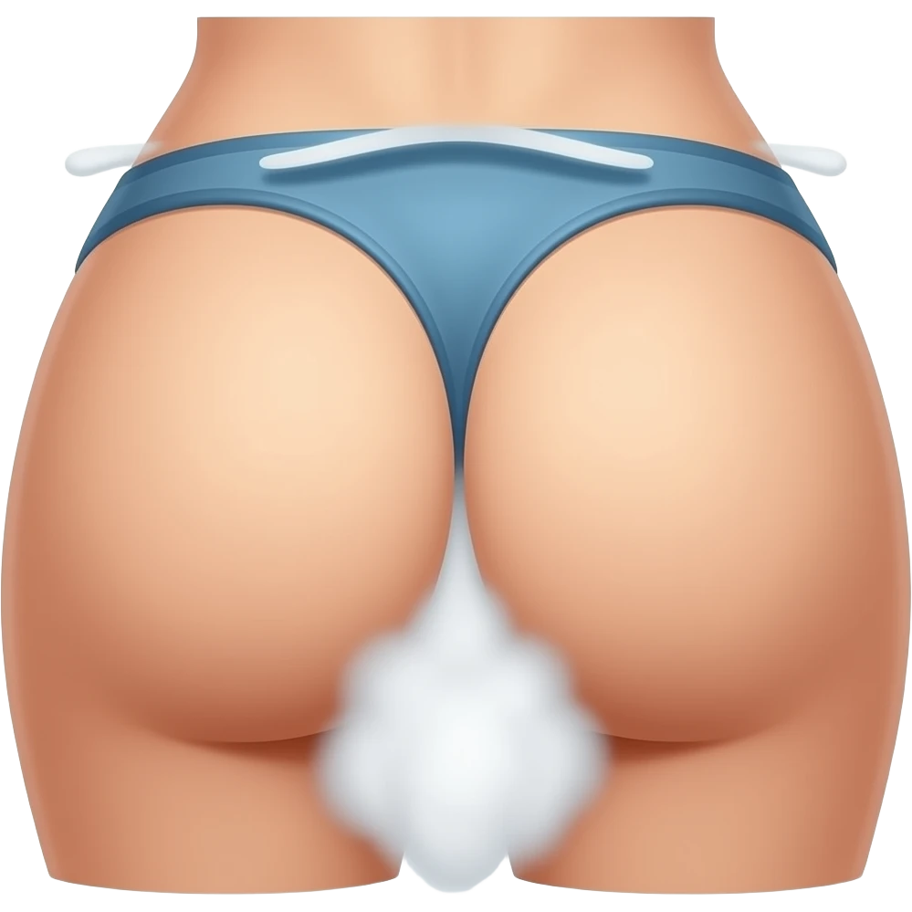 Butt hole farting emoji