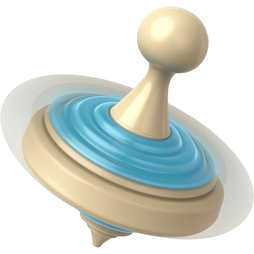 Spin top emoji