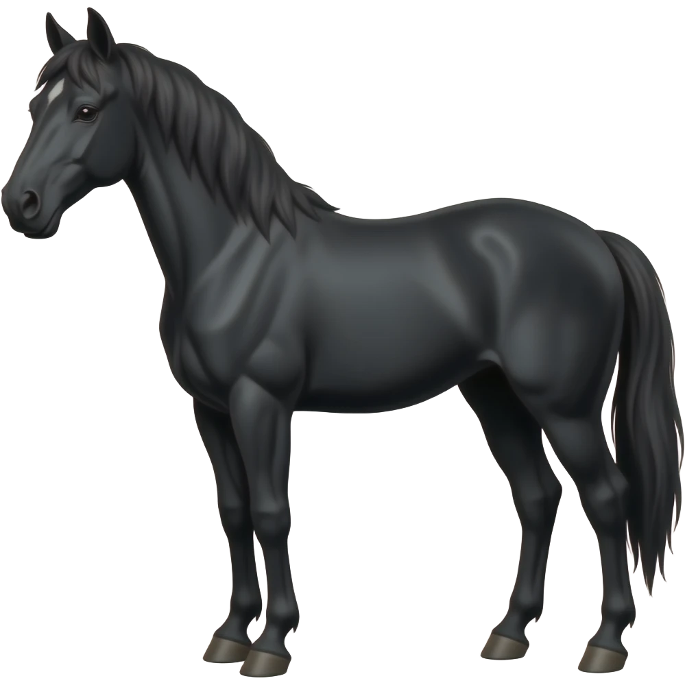 4legs black horse emoji