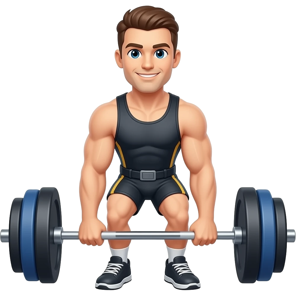 man powerlifting emoji
