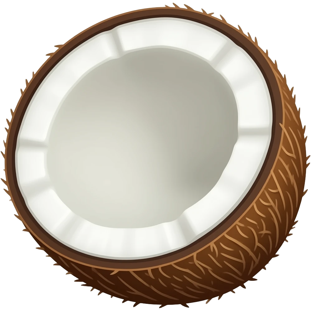 Coconut non cut emoji