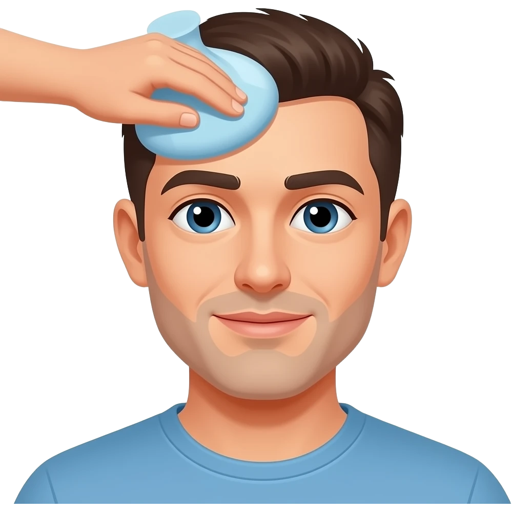 man being iced emoji