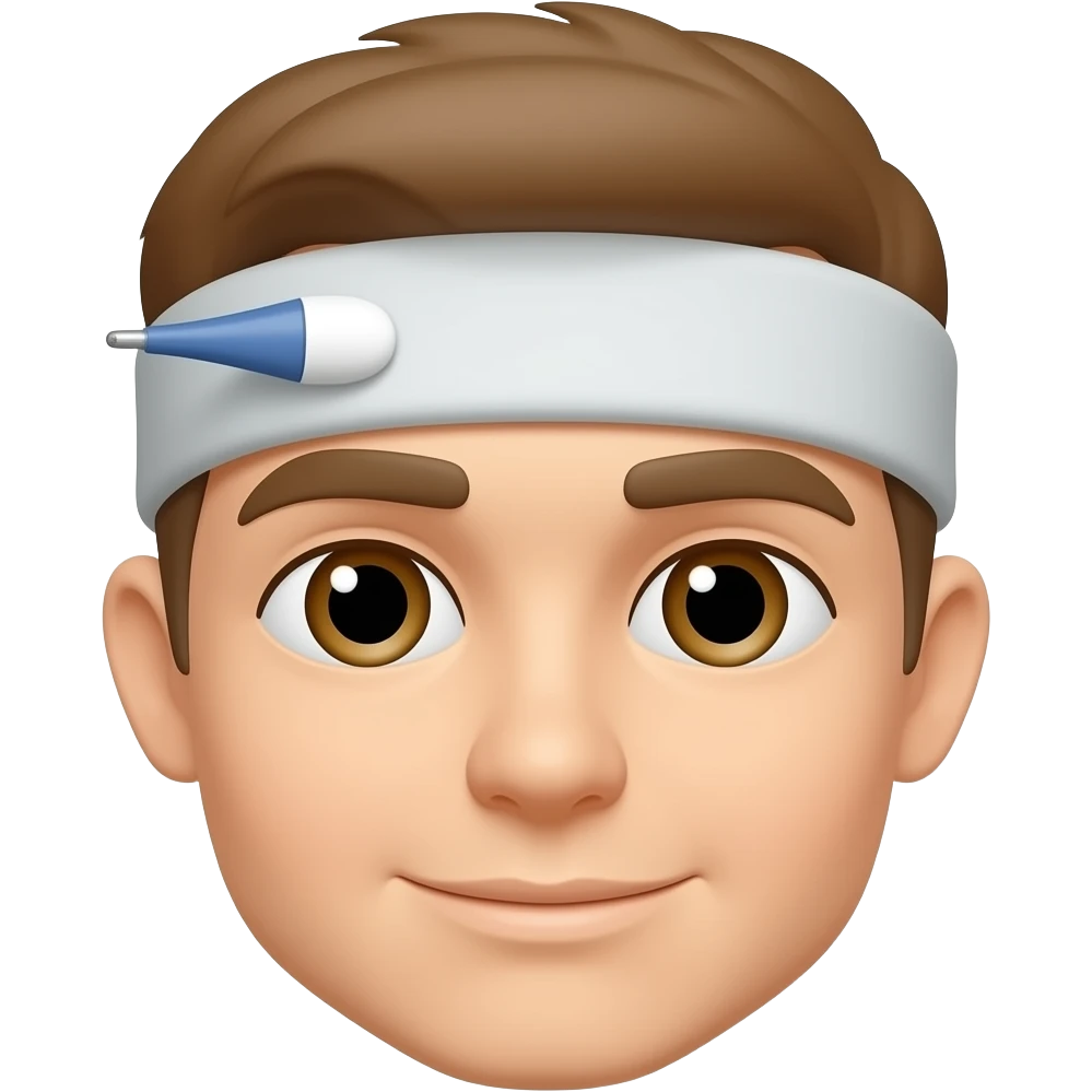 Forehead thermometer emoji
